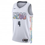 Maillot NBA Denver Nuggets Russell Westbrook Nike 2024-25 City Edition Blanc Swingman - Homme